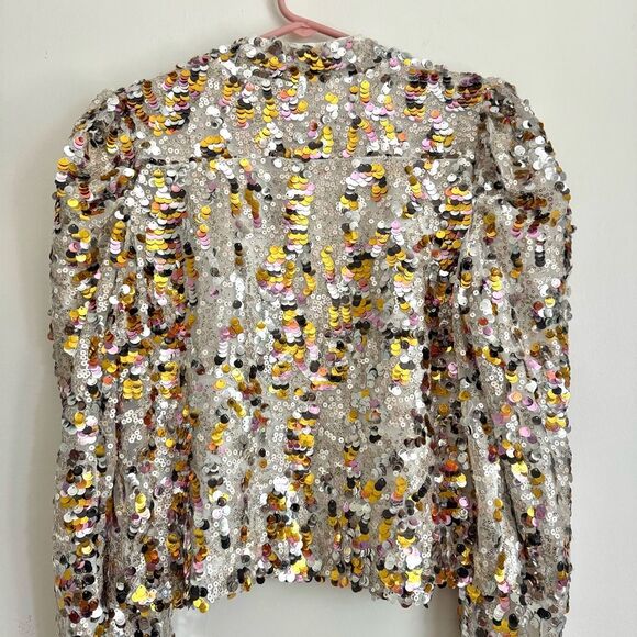House of Harlow 1960 x Revolve Sequin Embellished Jacket | Size S - Picture 7 of 9